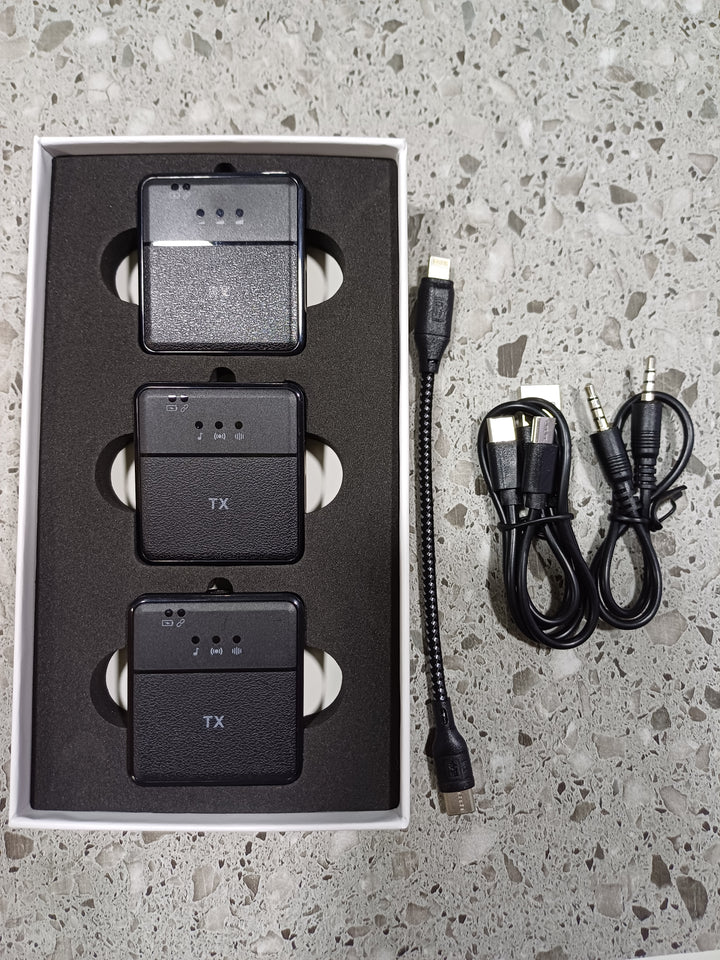 🎤 Micrófono Inalámbrico Doble – Sonido Nítido y Sin Cables 🎤