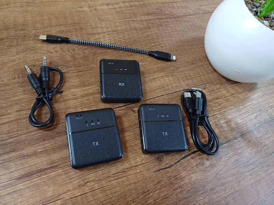 🎤 Micrófono Inalámbrico Doble – Sonido Nítido y Sin Cables 🎤