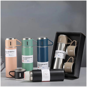 TERMO DE ACERO INOXIDABLE CON TAZAS