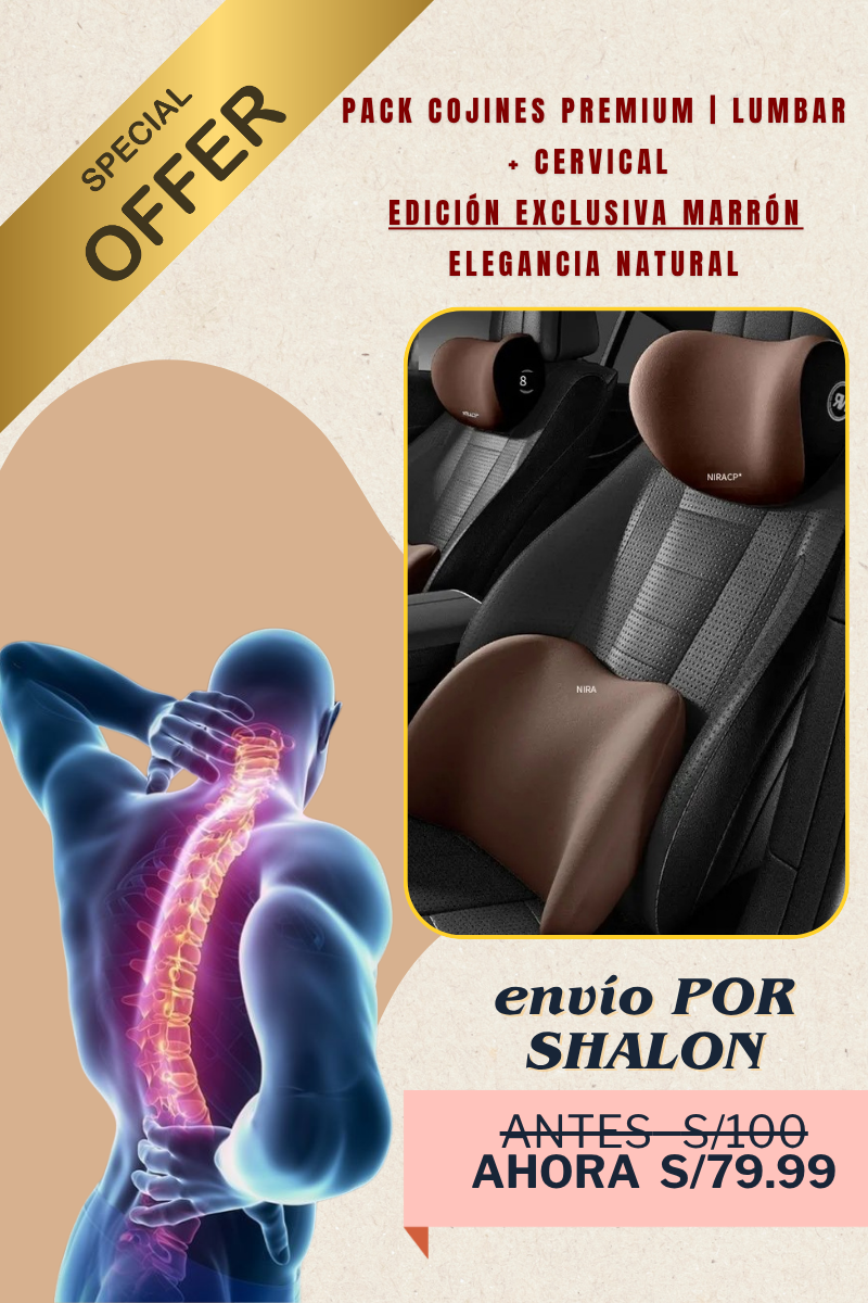 PACK COJINES PREMIUM | LUMBAR + CERVICAL